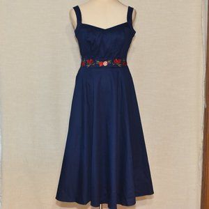 Collectif Laureen Pomegranate Swing Dress ModCloth The Time is Right Sun Dress